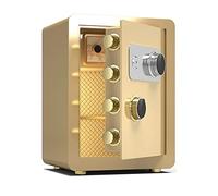 RLKHXBS s Large Capacity - Home Fireproof, Steel Anti-theft, Mechanical Code Lock, Study, Hotel, Office, Financial Room, Cash, A4 Files, Valuables (Gold 38x32x45cm)
