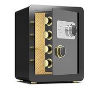 RLKHXBS s Large Capacity - Home Fireproof, Steel Anti-theft, Mechanical Code Lock, Study, Hotel, Office, Financial Room, Cash, A4 Files, Valuables (Black 36x32x40cm)