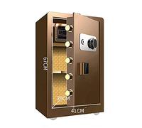 RLKHXBS s Mechanical Password, Fireproof And Anti-smashing Steel, Large 60cm/70cm/80cm Office Filing Cabinet, 9 Linkage Anti-theft Lock Bolts, Brown (Size : 80x45x40cm) (70x42x38cm)