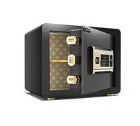 RLKHXBS s Portable Steel s Is Fireproof And Anti-theft, Large Capacity Storage, Fingerprint Password Lock Electronic Security File Cabinet, 2 Styles (Black Fingerprint)
