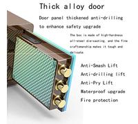 RLKHXBS Safes Home Large Digital Safe Electronic Safe Steel Construction, LCD Display, Emergency Override Key Safe Fireproof Document Office Safe