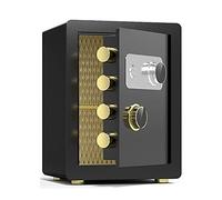RLKHXBS Safes Office,Steel Fireproof,Waterproof And Anti-theft,Hotel Financial Cash File Cabinet,Family Storage Box,With Foot Pads,Height 40cm/45cm, Black