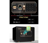 RLKHXBS Safes Safes Digital with Keyboard Manual Cover Key,Protect Money Jewelry Passport, Family Business or Travel Safebox