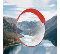 RLKHXBS Safety Mirror with Brim, Blind Spot Corner Mirror, Traffic Mirror，, Garage Corner Mirror, ABS Shell Security Mirror, Waterproof znd Easy to Clean