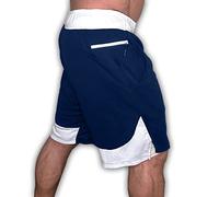 RLKHXBS Shorts Running Shorts Men 2 in 1 Sports Jogging Fitness Shorts Training Quick Dry Mens Gym Men Shorts