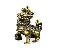 RLKHXBS Solid Pure Copper Retro Brass Lion Hanging Car Keychain Pendant