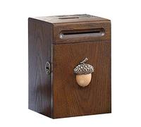 RLKHXBS Solid Wood Piggy Bank Large Capacity Home Decor Bigger Money Savings Bank for Can Save The Piggy Bank That Cannot Be Taken Out