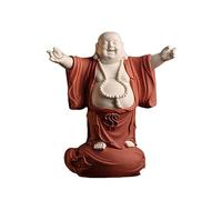 RLKHXBS Statue Lucky Maitreya Zen Living Room Office Big Belly Laughing Buddha Ornament Desktop Decoration Buddhist Statues (Color 03)