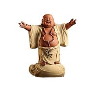 RLKHXBS Statue Lucky Maitreya Zen Living Room Office Big Belly Laughing Buddha Ornament Desktop Decoration Buddhist Statues (Color 07)