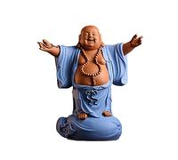 RLKHXBS Statue Lucky Maitreya Zen Living Room Office Big Belly Laughing Buddha Ornament Desktop Decoration Buddhist Statues (Color 06)