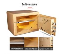 RLKHXBS Strong Safety High Security Security Safe, Password Alarm Office Anti-theft Safe Into The Wall Into The Wardrobe Folder es Hotel Safe