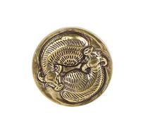 RLKHXBS Sun, Moon, Eight Trigrams, Double Bulls Turning into Copper Ornaments, Antique Bronze Artifacts