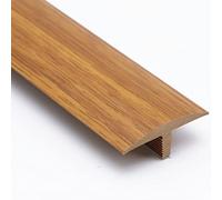 RLKHXBS T Moulding PVC Transition Strip for Vinyl Wood Floors, Flat T Section Flooring Transitions Bar for Carpet Tile Countertop Edging, 0.9m/1m/1.1m/1.2m/1.4m/1.5m