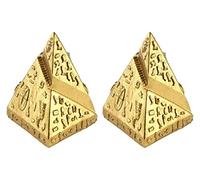 RLKHXBS Tabletop 2pcs Egypt Pyramid Model Ancient Khufu Pyramid Sand Table for Room Hotel Coffee Table Decorations 7.