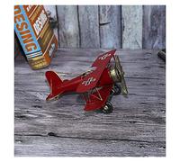 RLKHXBS Tabletop Abstract Art Ornaments Statue Statues and s Retro Wrought Iron Airplane Model Decoration &