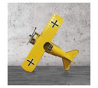 RLKHXBS Tabletop Abstract Art Ornaments Statue Statues and s Retro Wrought Iron Airplane Model Decoration &