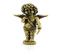 RLKHXBS Tabletop Brass Feng Shui Statue Luck & Success Decorative Collectibles s For Home Retro Copper Love God Cupid Statue Small Brass Angel Figurines Decorations Room Home Decor A