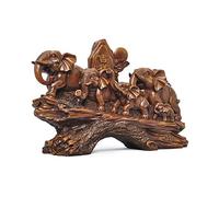 RLKHXBS Tabletop Buddha Figur Elephant Decoration Feng Shui Elephant Cute Resin Crafts Elephant Statue Living Room Decoration Business Gifts Animal Handmade Ornament Buddha Statu