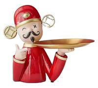 RLKHXBS Tabletop China-Chic God of Wealth Household Key Storage Tray Decorations Statue of Wealth Statues
