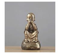 RLKHXBS Tabletop Chinese-Style Monk's Office Study Resin Statue Figure Drawing, Feng Shui Buddha Decoration Statue