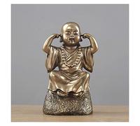 RLKHXBS Tabletop Chinese-Style Monk's Office Study Resin Statue Figure Drawing, Feng Shui Buddha Decoration Statue