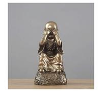 RLKHXBS Tabletop Chinese-Style Monk's Office Study Resin Statue Figure Drawing, Feng Shui Buddha Decoration Statue