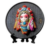 RLKHXBS Tabletop Chinoiserie Gifts Peking Opera Opera Characters Disk Office Study Furnishings Decorations Living Room Dining Room Furnishings Statue of Wealth Statues