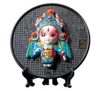 RLKHXBS Tabletop Chinoiserie Gifts Peking Opera Opera Characters Disk Office Study Furnishings Decorations Living Room Dining Room Furnishings Statue of Wealth Statues