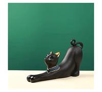 RLKHXBS Tabletop Crafts Figurines Collectible Prop Egyptian Cat Goddess Statue Cute Pharaoh Lucky Cat Black White Resin Crafts,WHI