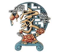 RLKHXBS Tabletop Creative Decorations Living Room Decorations Chinese Style Ornaments for Office Bookshelf Desktop Decoration Statue of Wealth Statues