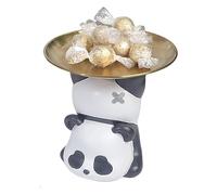RLKHXBS Tabletop Decor Cute Panda Tray Decorations, Key Accessories, Storage of Gifts at The Entrance of The Entrance Statue of Wealth Statues