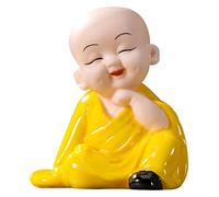 RLKHXBS Tabletop Decor Decorative Ornaments Ceramic Zen Little Monk Desktop Decor Lucky Maitreya Buddha Study Office Decor