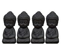 RLKHXBS Tabletop Desk Decoration,Lovely Little Ceramic Monk Figurine Buddha Statue Teahouse Ornament Decoration Decor