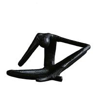 RLKHXBS Tabletop Desktop Ornaments Cast Iron Abstract Character Art Statue Ornament Office Desktop Decoration Sitting Man Gift Creative Decorative