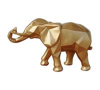 RLKHXBS Tabletop Desktop Ornaments Feng Shui Decor Desktop Elephant Statue Animal Nordic Minimalist Living Room Craft Resin Ornament Display Indoor Creative Decorative