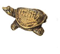 RLKHXBS Tabletop Family Ornament Pure Copper Turtle Statue Bronze Tortoise Statuette Brass Reptile Figurine Decor Indoor Desktop Lucky Feng Shui Tea Pet