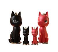 RLKHXBS Tabletop Fashion Desktop Ornaments Decoration Solicit Wealth Dog Statue Decor Desktop Decorative Figurine Miniature Resin Creative Decorative
