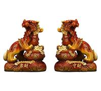 RLKHXBS Tabletop Feng Shui Money Fortune Business Interior Decoration Furnishing Attract Wealth and Good Luck Best Housewarming Congratulatory Statue