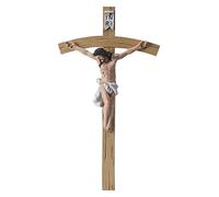 RLKHXBS Tabletop Figurine Gifts Standing Church Crucifix Statue Religious Souvenirs Roman Catholicism Pendant for Collection Gift Church Decoration