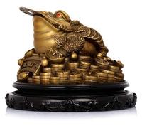 RLKHXBS Tabletop Frog with Coin, Money Lucky Frog Chinese Charm for Prosperity Decoration,No Base