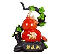 RLKHXBS Tabletop Gourd Decoration Lucky Chinese Wu Lou Decoration Room Wine Cabinet TV Cabinet Decoration Crafts Business Gifts Statue