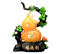 RLKHXBS Tabletop Gourd Decoration Lucky Chinese Wu Lou Decoration Room Wine Cabinet TV Cabinet Decoration Crafts Business Gifts Statue