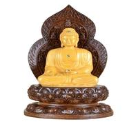 RLKHXBS Tabletop Guan-Yin Shakyamuni Buddha Statue Resin Statue Living Room Desktop Interior Decoration Ornaments,D