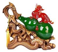 RLKHXBS Tabletop Lucky Pi Xiu Gourd Decoration Living Room Wine Cabinet Desktop Creative Decoration Housewarming Decoration Pi Xiu Opening Gift Statue of Wealth Statues