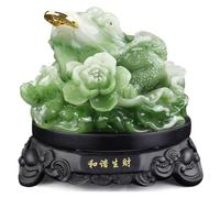 RLKHXBS Tabletop Money Frog Toad Decoration, Resin Crafts Animal Lucky Money Decoration, Art Toad Business Gifts Toad Statue Crafts, Ideal for Attracting Wealth,12cm