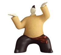 RLKHXBS Tabletop New Kung Fu Tai Chi Portrait Living Room TV Cabinet, Porch Wine Cabinet, Handicraft Decoration Statue of Wealth Statues
