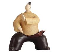 RLKHXBS Tabletop New Kung Fu Tai Chi Portrait Living Room TV Cabinet, Porch Wine Cabinet, Handicraft Decoration Statue of Wealth Statues