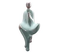 RLKHXBS Tabletop Outdoor Garden Courtyard Statue Decoration Ornament,Zen Ceramic Crafts Small Buddha Entrance Decor Character Ornaments