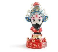 RLKHXBS Tabletop Peking Opera Figure Doll Opera Facial Makeup Car Shake Head Placer Doll Chinoiserie Style Gift Decoration Statue of Wealth Statues