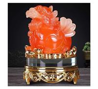 RLKHXBS Tabletop Pi Xiu Statue Resin Crafts Rotating Ornament, Housewarming Business Gift Living Room Wine Cabinet Tv Cabinet Decoration, Multiple Specifications Optional,Orange